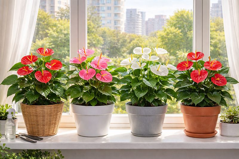 Антуриум в городской квартире в горшке - как правильно ухаживать за цветком